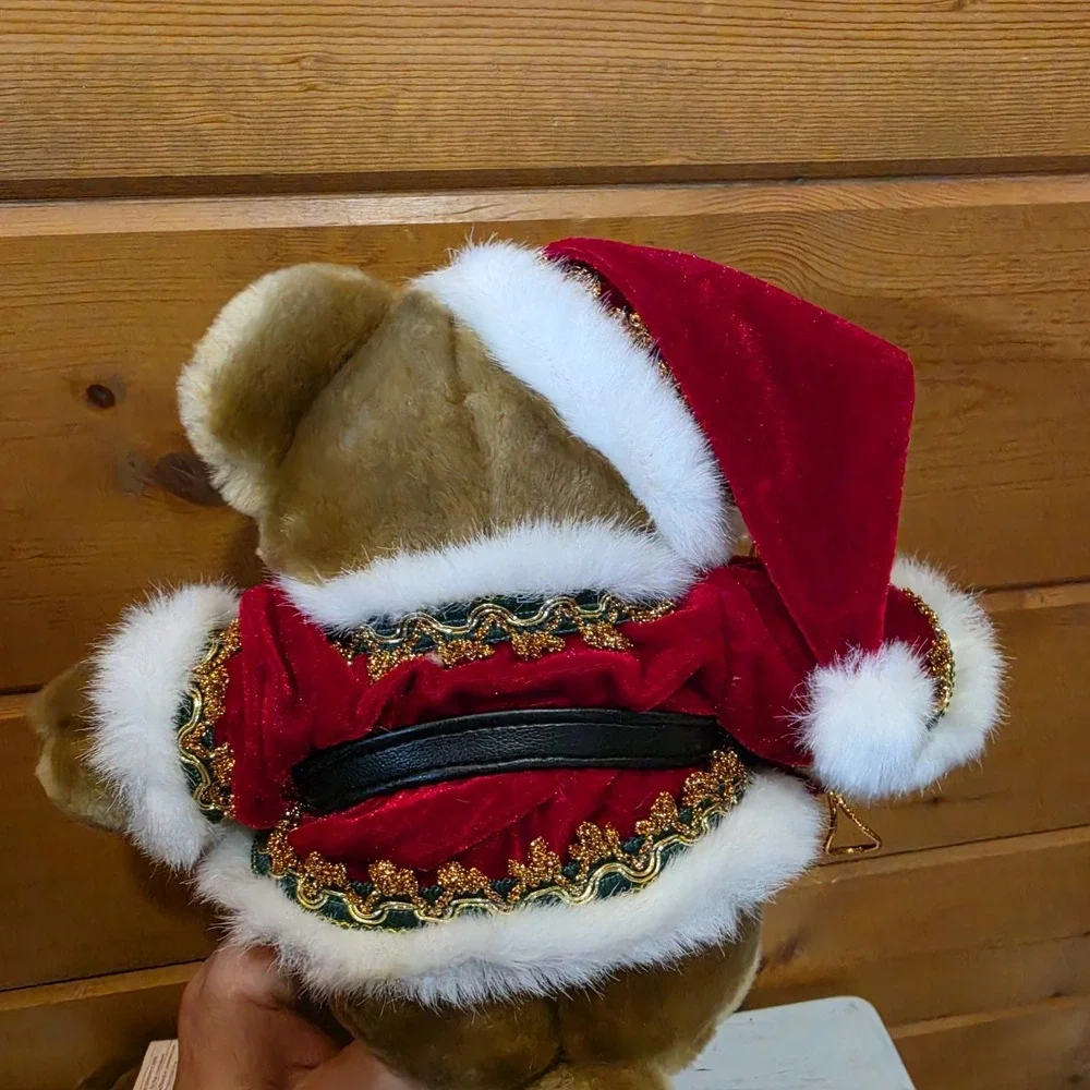 Bundle of 2 Godiva Holiday Christmas Plush Bears 2000 & 2001 10